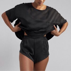 Lunya washable silk tee set